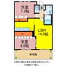 サン　プレイス 2LDKの間取り