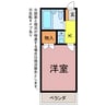 ユトリロ談合町 1Kの間取り