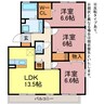 ファームヴィレッジ二番館 3LDKの間取り