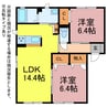 CHEZ MOI（Ⅱ） 2LDKの間取り