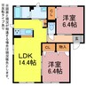 CHEZ MOI（Ⅱ） 2LDKの間取り