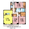 たれいあ 3LDKの間取り