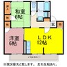 セジュール向山 2LDKの間取り