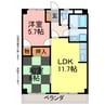丸和マンション 2LDKの間取り