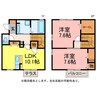ウィット三ノ輪 2LDKの間取り