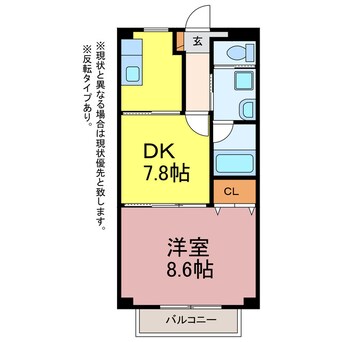 間取図 Deux Pont Ⅱ