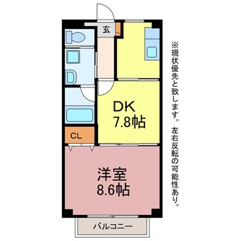 間取図 Deux Pont Ⅱ