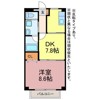 間取図 Deux Pont Ⅱ