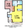 グラスフルール 1LDKの間取り