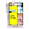 パラッツオ 1LDKの間取り