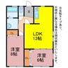 三ツ相町貸家 2LDKの間取り