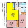 三ツ相町貸家 2LDKの間取り