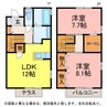 ル・レクチェ 2LDKの間取り