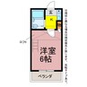 ユトリロ柱九番町 1Kの間取り