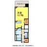 セントラルレジデンス 1Rの間取り