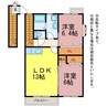 ベルバランセK 壱番館・弐番館 2LDKの間取り