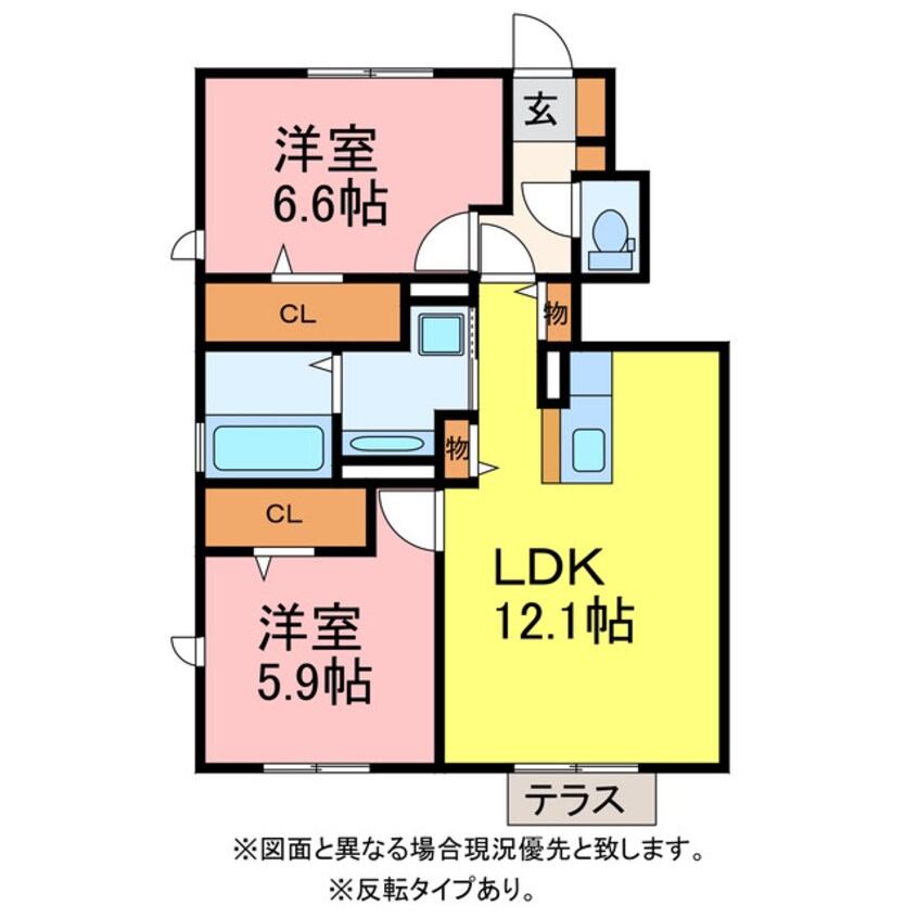 間取図 エトワールA.B