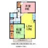 セジュール翔 2LDKの間取り