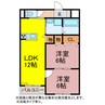 メゾンユマニテ 2LDKの間取り