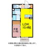 ドエル斉兵 1LDKの間取り