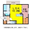 アメニティ橋口 1LDKの間取り