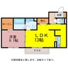 アメニティ橋口 1LDKの間取り