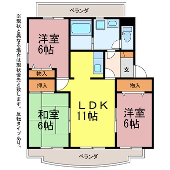 間取図 フォレストコート二番館