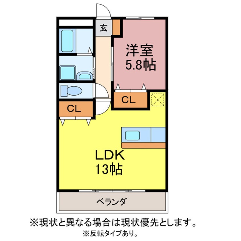 間取図 ブロードタウン神野Ⅱ　B棟.E棟