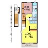 ＥＳＰＥＲＡＮＺＡ・菰口 1LDKの間取り