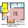 パシフィックパレス向山 1Kの間取り