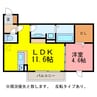 グランドール 1LDKの間取り