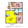 さくら　壱 2LDKの間取り