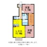 サンドリーム 2LDKの間取り