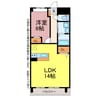 ＲＯＯＴ・ＯＮＥ 1LDKの間取り