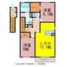 TUBASA　二番館 2LDKの間取り
