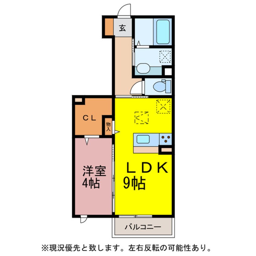 間取図 リシュドールＡ.Ｂ