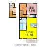 Forest Villa 1LDKの間取り