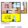 佳未 1LDKの間取り