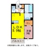 セジュール潮崎 1LDKの間取り