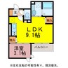 D-room　kume 1LDKの間取り