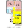 ロワジール多米 2LDKの間取り