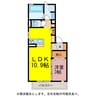 Mimosa 1LDKの間取り