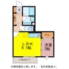 アベニュー小向 1LDKの間取り