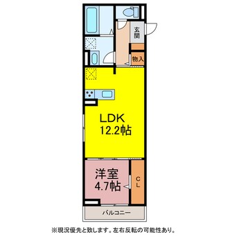 間取図 グリーンパーク弥生　A棟