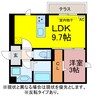 AVALON 1LDKの間取り