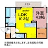 フィーミュール 1LDKの間取り