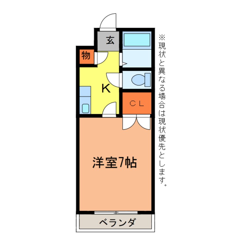 間取図 ヴィラージュOKADA