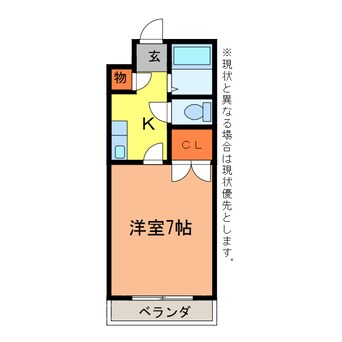 間取図 ヴィラージュOKADA