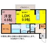 ソレイユ入船 1LDKの間取り