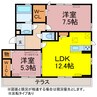 ルミエール 2LDKの間取り